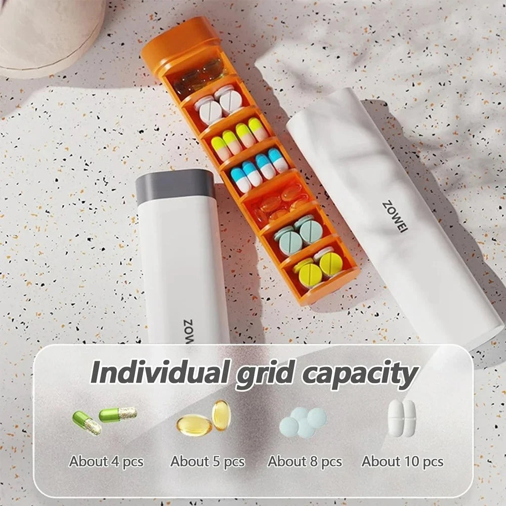 7 Day Travel Pill Organizer/ Medication Reminder/Elderly and Disability Aid /Daily Aid Store