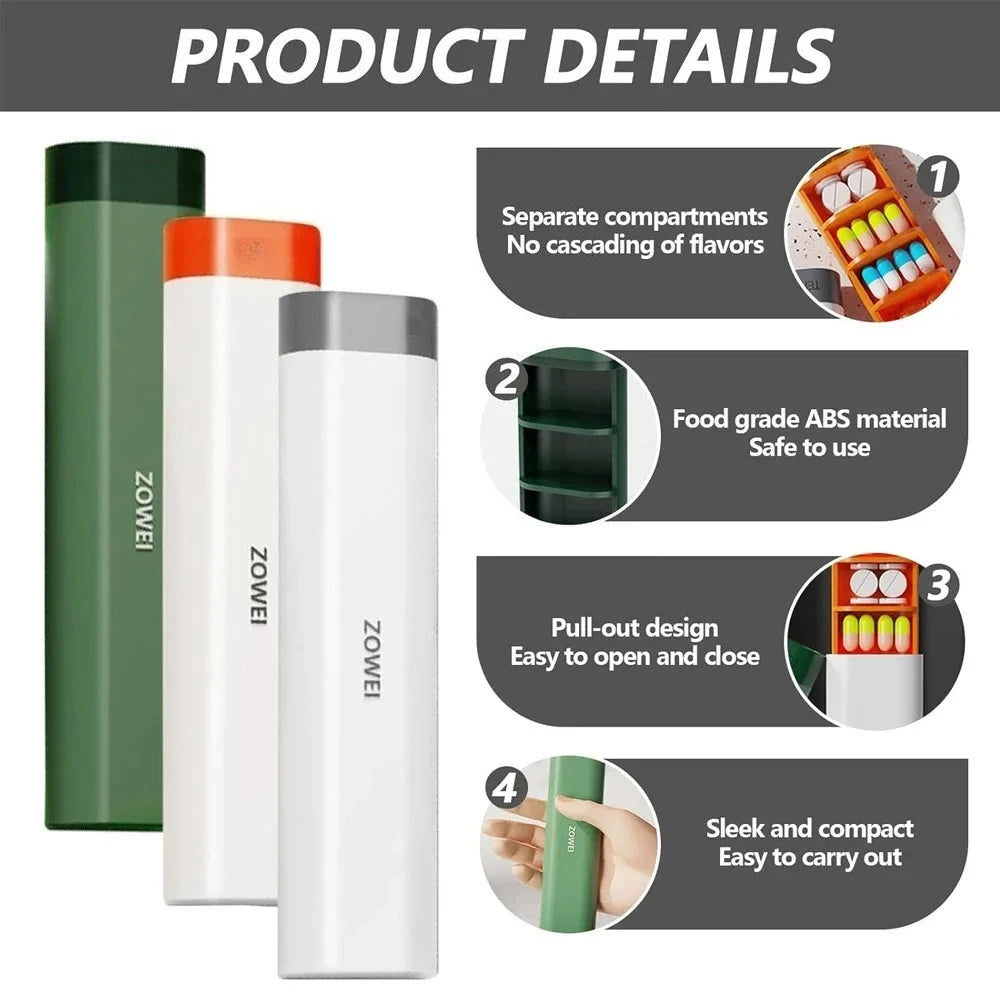 7 Day Travel Pill Organizer/ Medication Reminder/Elderly and Disability Aid /Daily Aid Store